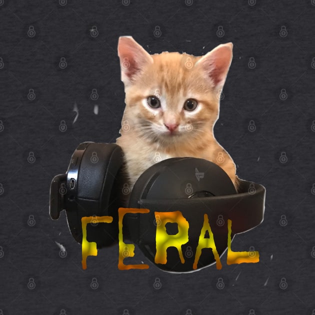Gamer Kitten Feral by aadventures